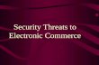 Security Threats to Electronic Commerce. 2 Learning Objectives In this chapter, you will learn about: Important computer and electronic commerce security.