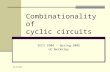 01/25/2005 Combinationality of cyclic circuits EECS 290A – Spring 2005 UC Berkeley.