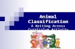 Animal Classification A Writing Across Curriculum Activity.