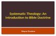 Systematic Theology: An Introduction to Bible Doctrine Wayne Grudem.
