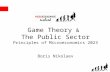 Game Theory & The Public Sector Principles of Microeconomics 2023 Boris Nikolaev.