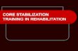 CORE STABILIZATION TRAINING IN REHABILITATION. KINETIC CHAIN REHABILITATION DEFINITIONS Functional kinetic chain rehabilitation: “a comprehensive approach.