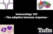 Immunology 102 - The adaptive immune response -. Overview.