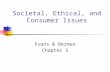 Societal, Ethical, and Consumer Issues Evans & Berman Chapter 5.