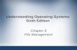 Understanding Operating Systems Sixth Edition Chapter 8 File Management.
