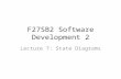 F27SB2 Software Development 2 Lecture 7: State Diagrams.