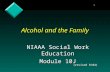 1 Alcohol and the Family NIAAA Social Work Education Module 10J (revised 8/04)