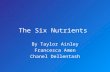 The Six Nutrients By Taylor Ainley Francesca Amen Chanel Dellentash.