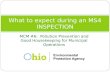 MCM #6: Pollution Prevention and Good Housekeeping for Municipal Operations What to expect during an MS4 INSPECTION.