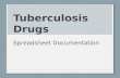 Tuberculosis Drugs Spreadsheet Documentation. General Information Link to spreadsheet:  c?key=0AuIkrFbUTuZldHJPZGtUNV9CSVFraEQ0TWZ2.