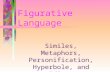 Figurative Language Similes, Metaphors, Personification, Hyperbole, and Idiom.