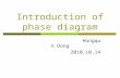 Introduction of phase diagram Hongqun Dong 2010.10.14 Introduction of phase diagram.