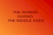 THE WOMAN DURING THE MIDDLE AGES.  The cosideration of woman The cosideration of woman  Marriage Marriage  Different kinds of woman Different kinds.