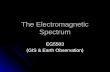 The Electromagnetic Spectrum EG5503 (GIS & Earth Observation)