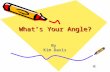 What’s Your Angle? By Kim Davis. Background Vocabulary Plane: an infinite, flat surface. Parallel lines: lines in a plane that never meet. l l is the.