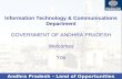 Andhra Pradesh – Land of Opportunities Information Technology & Communications Department GOVERNMENT OF ANDHRA PRADESH Welcomes You.