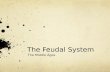 The Feudal System The Middle Ages. The Feudal System Feudal and manorial systems governed life and required people to perform certain duties and obligations.