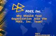 © PDES, Inc. 2008 PDES, Inc. ® Why Should Your Organization Join the PDES, Inc. Team?