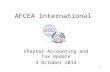 1 AFCEA International Chapter Accounting and Tax Update 3 October 2014.