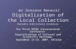 Mr Snezana Nenezić Digitalization of the Local Collection Narodna biblioteka Kruševac mr Snezana Nenezić Digitalization of the Local Collection Narodna.