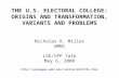 THE U.S. ELECTORAL COLLEGE: ORIGINS AND TRANSFORMATION, VARIANTS AND PROBLEMS Nicholas R. Miller UMBC LSE/VPP Talk May 6, 2008 nmiller/ELECTCOL.html.