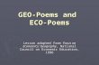 GEO-Poems and ECO-Poems Lesson adapted from Focus on Economics: Geography, National Council on Economic Education, 1996.