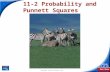 End Show Slide 1 of 21 Copyright Pearson Prentice Hall 11-2 Probability and Punnett Squares.