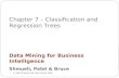 Chapter 7 – Classification and Regression Trees © Galit Shmueli and Peter Bruce 2008 Data Mining for Business Intelligence Shmueli, Patel & Bruce.
