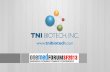 CORPORATE OVERVIEW TNIB is a late stage immunotherapy company with short term sustainable revenue delivering low cost, effective, safe immuno therapies.
