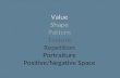 Value Shape Pattern Texture Repetition Portraiture Positive/Negative Space.