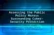 Cyber-Security Policy Morass (FISC 2013) Assessing the Public Policy Morass Surrounding Cyber-Security Protection Prof. John W. Bagby College of Info.Sci.