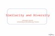 Similarity and Diversity Alexandre Varnek, University of Strasbourg, France.