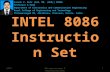 INTEL 8086 Instruction Set RCETMicroprocessor & Microcontroller1 Suresh P. Nair [AIE, ME, (PhD)] MIEEE Professor & Head Department of Electronics and Communication.