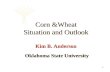 1 Oklahoma State University Corn &Wheat Situation and Outlook Corn &Wheat Situation and Outlook Kim B. Anderson.