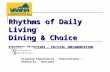 Rhythms of Daily Living Dining & Choice STRATEGIC OBJECTIVES – TACTICAL IMPLEMENTATION Rhythms of Daily Living © Dining & Choice STRATEGIC OBJECTIVES –
