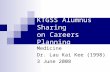 KTGSS Alumnus Sharing on Careers Planning Medicine Dr. Lau Kai Kee (1998) 3 June 2008.