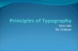 TCO 285 Dr. Codone. Principles of Typography “Types of Type” Display type Body Type Serif Typefaces Sans Serif Typefaces Specialty Type.