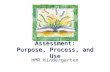 Assessment: Purpose, Process, and Use HMR Kindergarten.