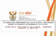 1 CO-OPERATIVES AMENDMENT ACT, NO.6 OF 2013 – MECHANISM GEARED TO ENHANCE SUSTAINABILITY OF CO- OPS PRESENTATION BY JEFFREY NDUMO AT THE COLLOQUIUM, JOHANNESBURG.