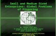 Small and Medium Sized Enterprises: Global Problems of Financing Presentation by Mr. Amadou Ciré SALL In Charge of trade & Information System Islamic Centre.