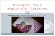 PERSPECTIVES FROM HANDMADE EXPRESSIONS Greening Your Wholesale Business.