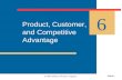 ©1999 Addison Wesley Longman Slide 6.1 Product, Customer, and Competitive Advantage 6.