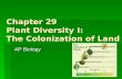 Chapter 29 Plant Diversity I: The Colonization of Land AP Biology.