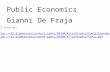 Public Economics Gianni De Fraja All info at:  .