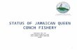 STATUS OF JAMAICAN QUEEN CONCH FISHERY PREPARED FOR THE CFMC/OSPESCA/WECAFC/CFMC 2012 QUEEN CONCH WORKING GROUP 1.
