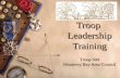 Troop Leadership Training Troop 604 Monterey Bay Area Council.