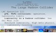 The Large Hadron Collider LHC Operation III: pPb, PbPb collisions: operation, luminosity limits Luminosity in a hadron collider: Van der Meer scan Absolute.