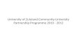 University of Zululand Community- University Partnership Programme 2010 - 2012.