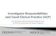Tool: Training Presentation: Investigator Responsibilities and Good Clinical Practice (GCP) Based on ICH E6 GCP Guidance (Sections1.24 & 6) and 45 CFR.