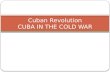 Cuban Revolution CUBA IN THE COLD WAR. IB Objectives The Cuban Revolution: political, social, economic causes; impact on the region Rule of Fidel Castro: